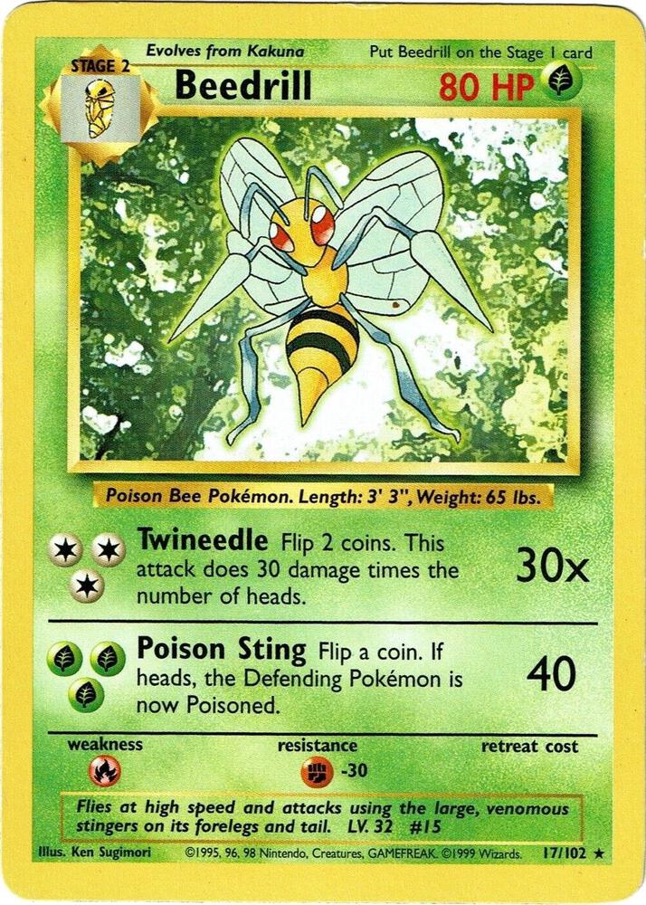 Beedrill - 017/102 - LP - front