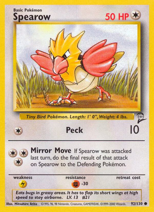 Spearow - 092/130 - MP - front