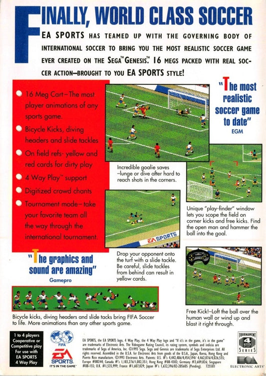 FIFA International Soccer - back