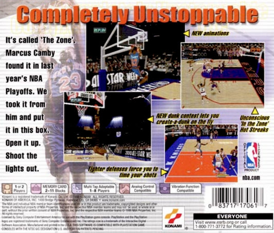 NBA In the Zone 2000 - back