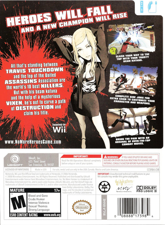 No More Heroes - back