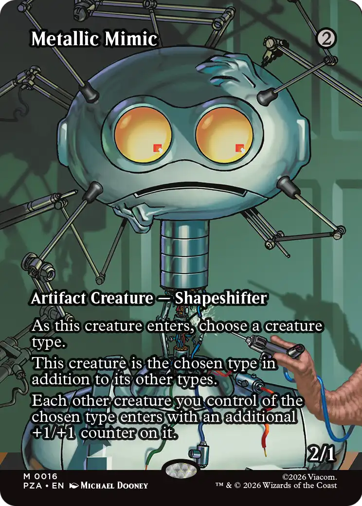 Metallic Mimic (16) - BORDERLESS - FULL ART - NM - front