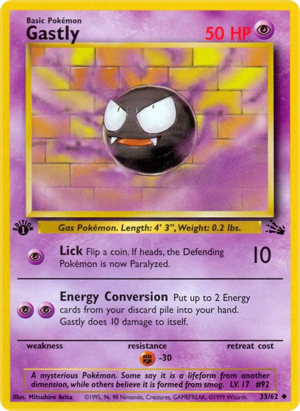 Gastly - 33/62 (Unlimited) - MP - front
