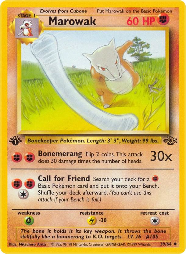 Marowak - 39/64 (Unlimited) - LP - front