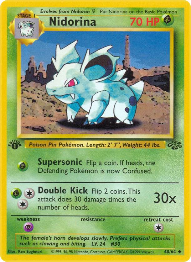 Nidorina - 40/64 (Unlimited) - LP - front