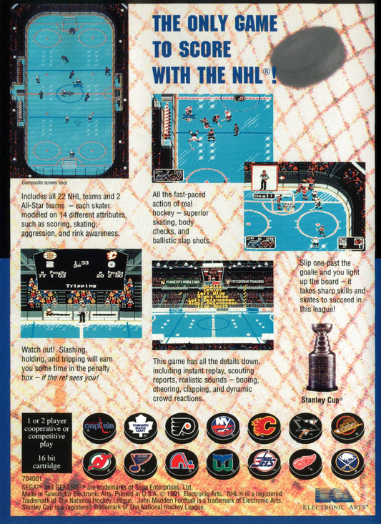 NHL Hockey - back