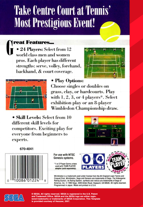 Wimbledon Championship Tennis - back