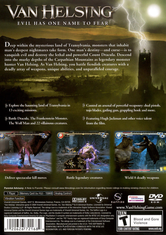 Van Helsing - back