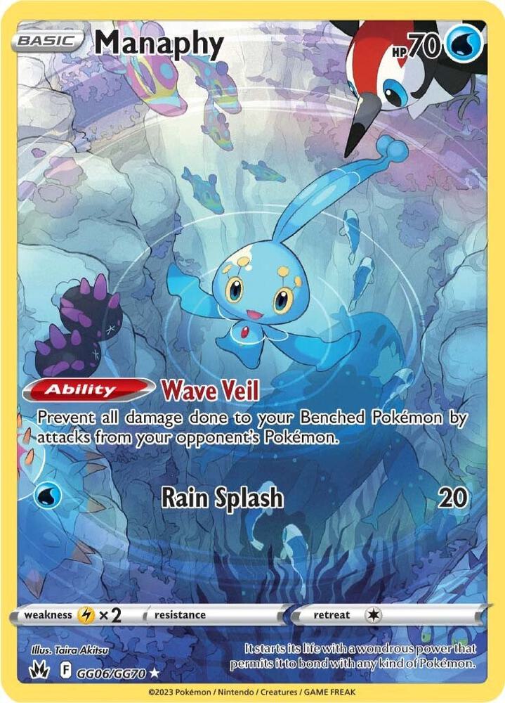 Manaphy - GG06/GG70 (Holofoil) - NM - front