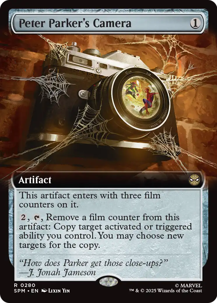 Peter Parker's Camera (280) - EXTENDED ART (Foil) - NM - front