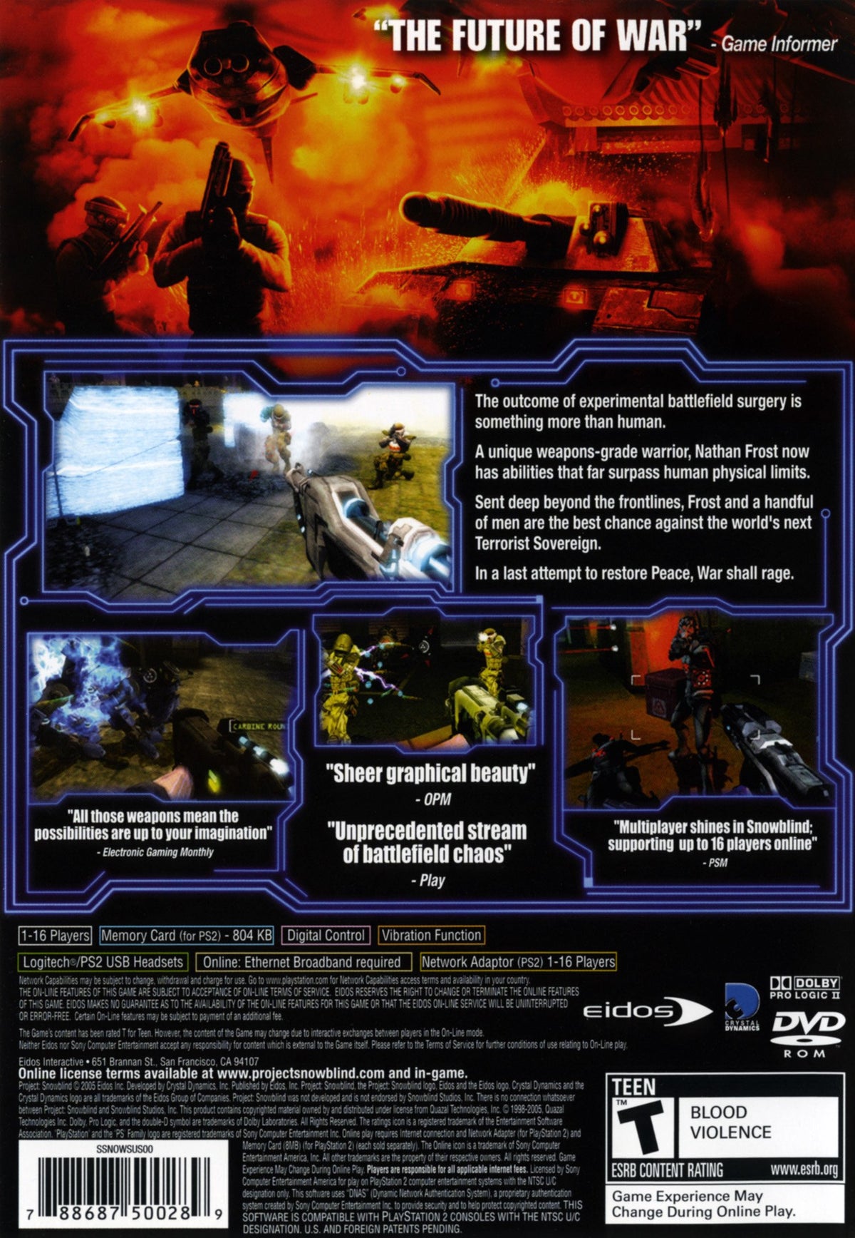 Project Snowblind - back