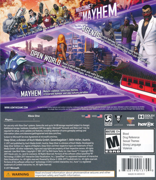Agents of Mayhem - back
