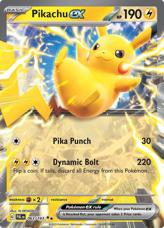Pikachu ex - 063/193 (Holofoil) - NM - front