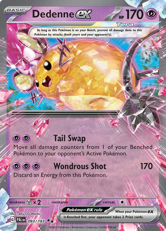 Dedenne ex - 093/193 (Holofoil) - NM - front