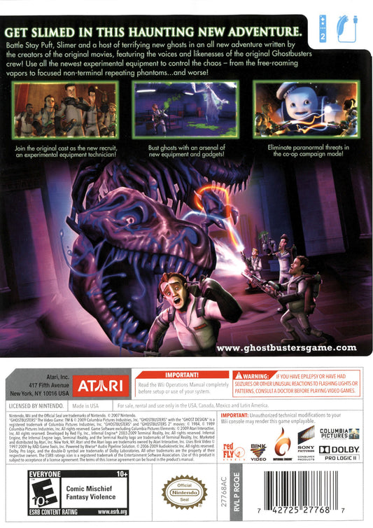Ghostbusters: The Video Game - back