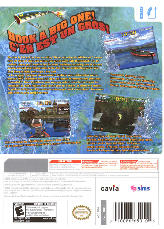 Sega Bass Fishing - back
