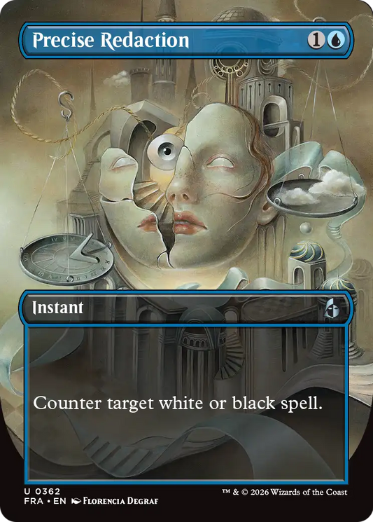 Precise Redaction (362) - BORDERLESS - NM - front