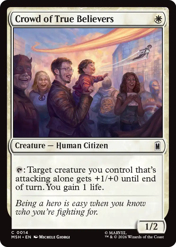 Crowd of True Believers (14) - NM - front