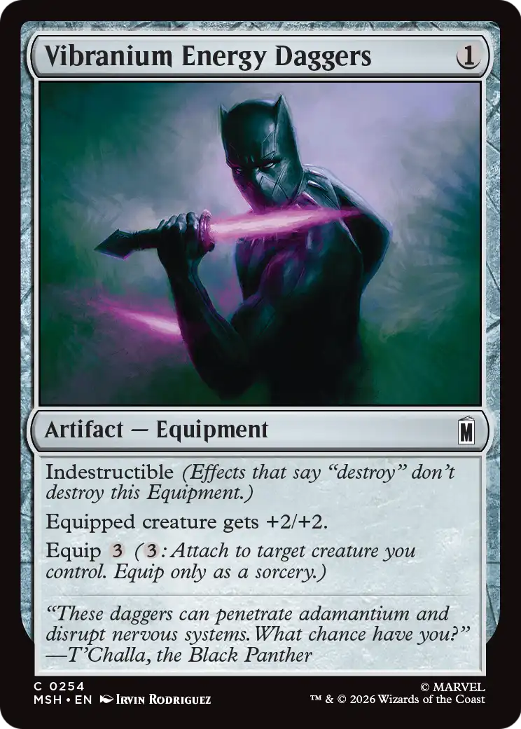 Vibranium Energy Daggers (254) - NM - front