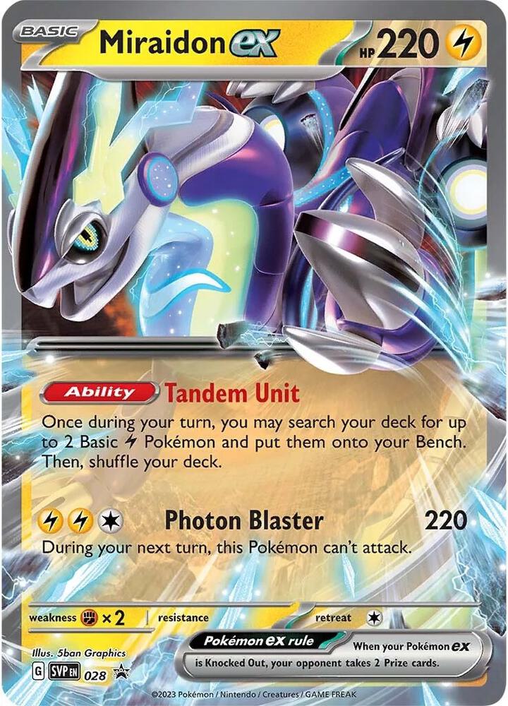 Miraidon ex - 028 (Holofoil) - NM - front