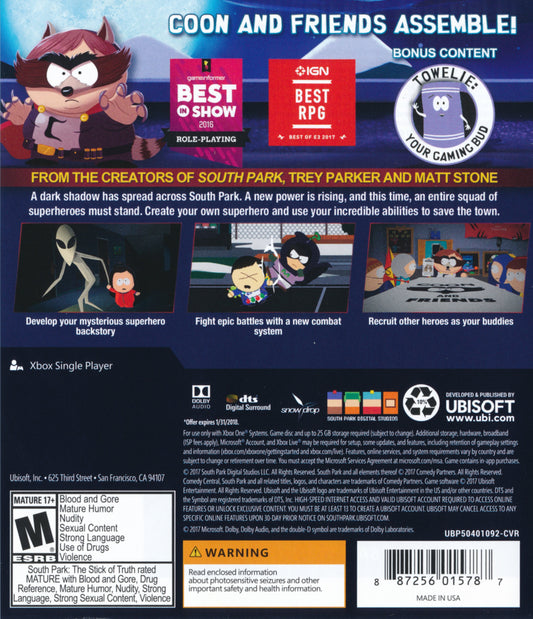 South Park: The Fractured But Whole - back