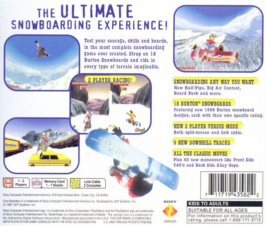 Cool Boarders 2 - back