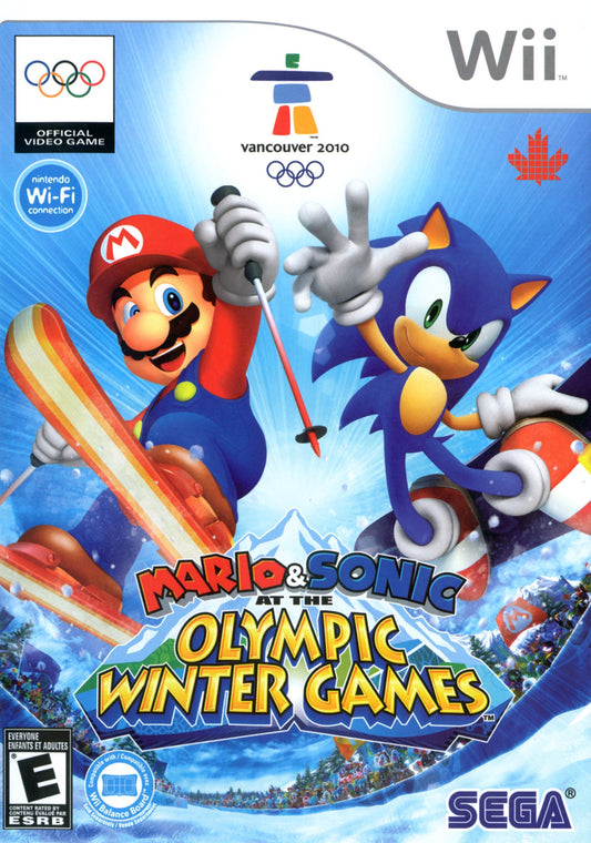 Mario and Sonic at the Olympic Winter Games - front