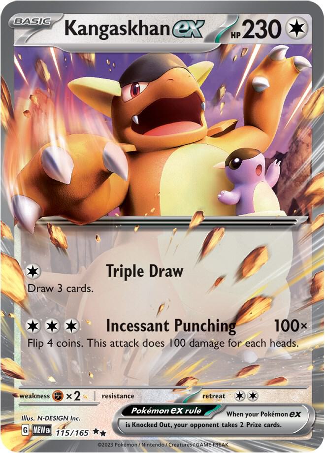 Kangaskhan ex - 115/165 (Holofoil) - NM - front