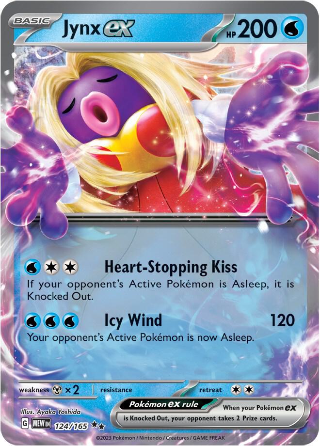 Jynx ex - 124/165 (Holofoil) - NM - front