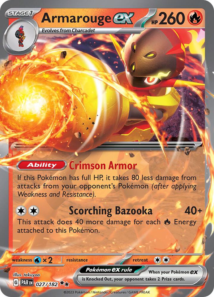 Armarouge ex - 027/182 (Holofoil) - NM - front