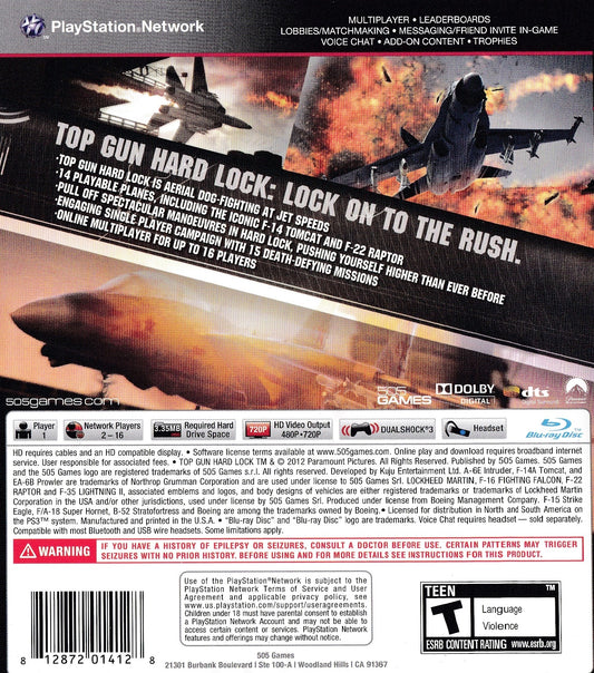 Top Gun Hard Lock - back