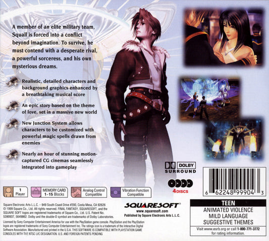 Final Fantasy VIII - back