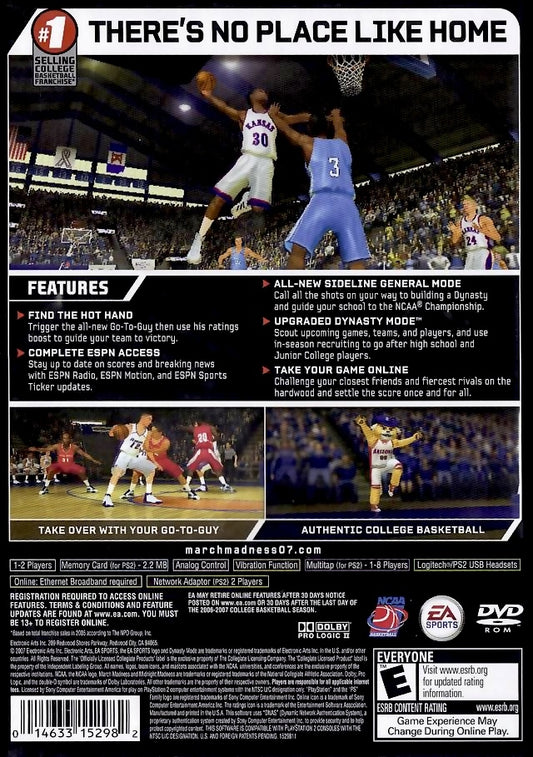 NCAA March Madness 07 - back