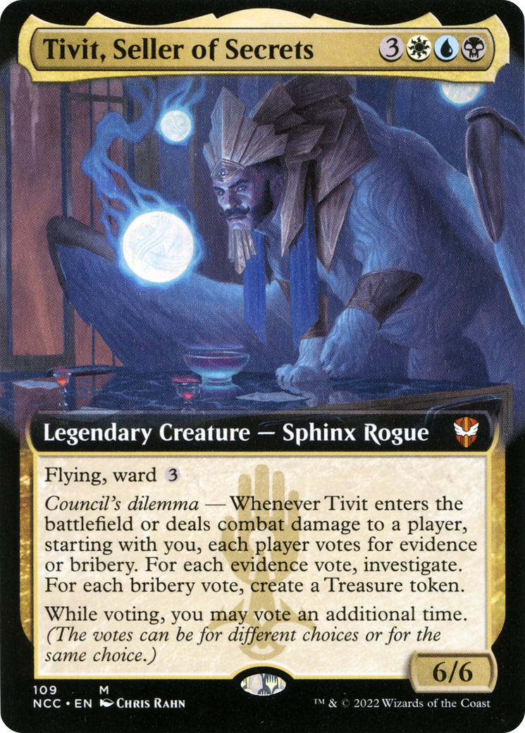 Tivit, Seller of Secrets (109) - EXTENDED ART - NM - front