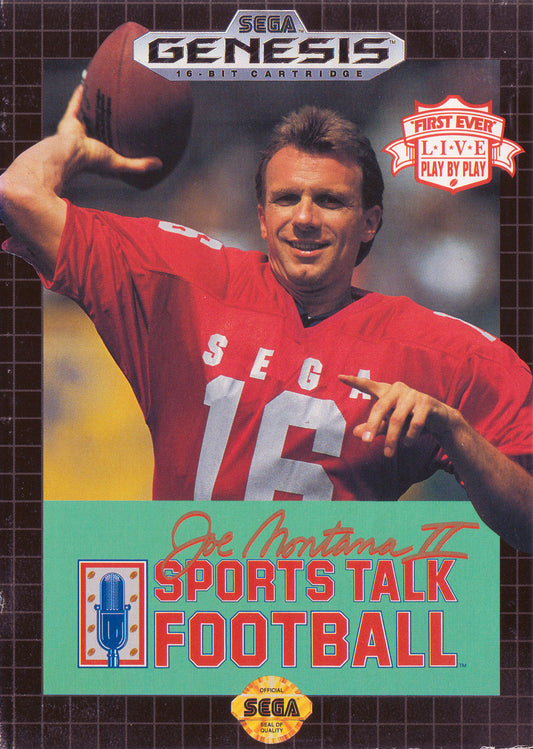 Joe Montana II Sports Talk Football - front