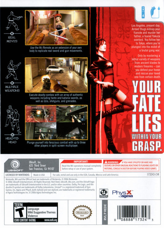 Red Steel - back