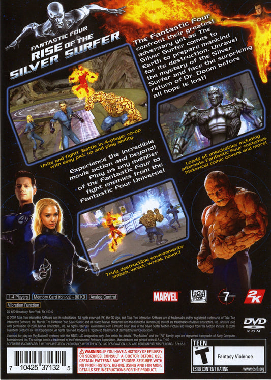 Fantastic Four: Rise of the Silver Surfer - back