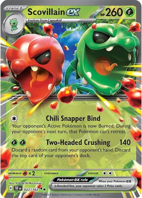Scovillain ex - 022/162 (Holofoil) - NM - front