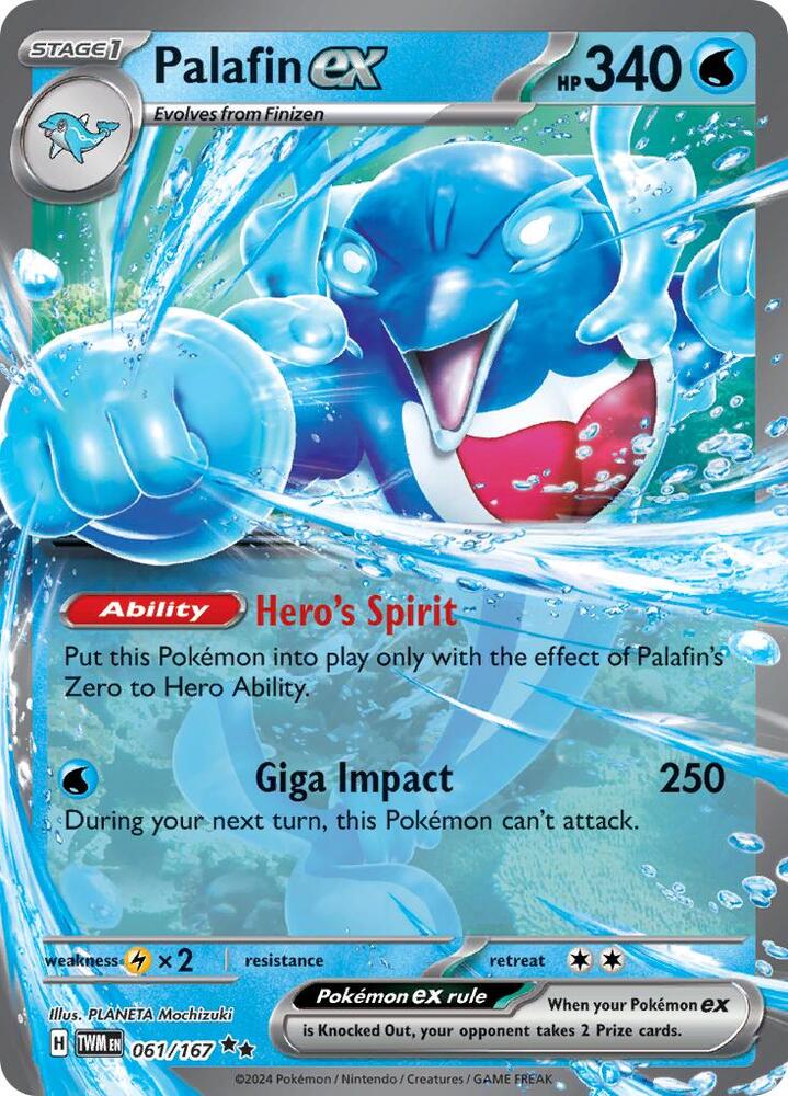 Palafin ex - 061/167 (Holofoil) - LP - front