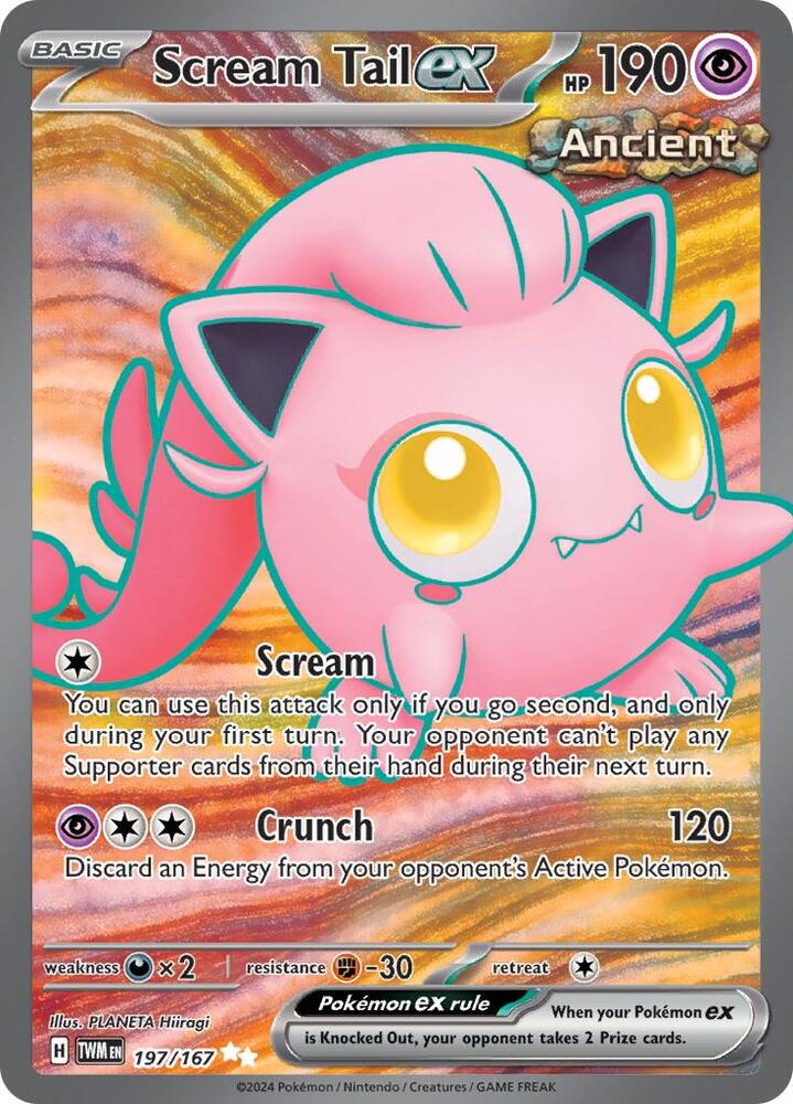 Scream Tail ex - 197/167 (Holofoil) - NM - front