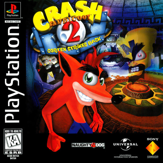 Crash Bandicoot 2 Cortex Strikes Back - front