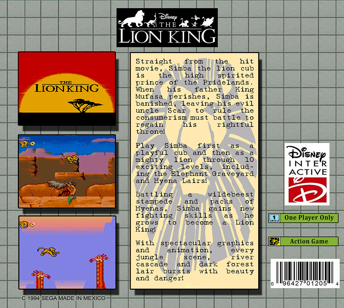 The Lion King - back