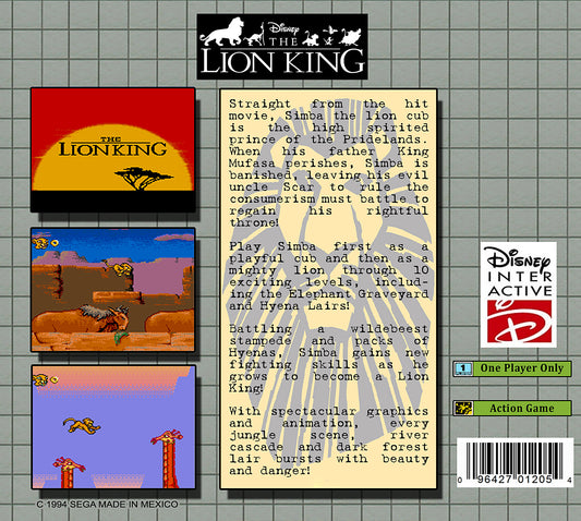 The Lion King - back