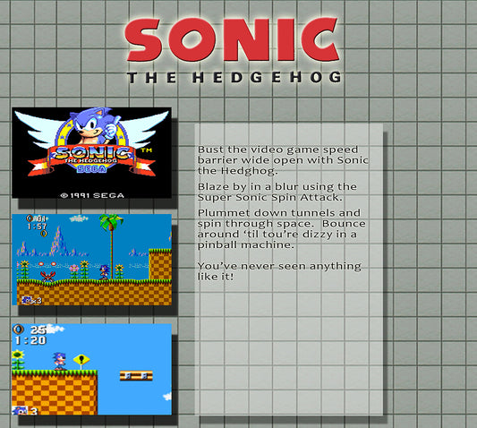 Sonic the Hedgehog - back