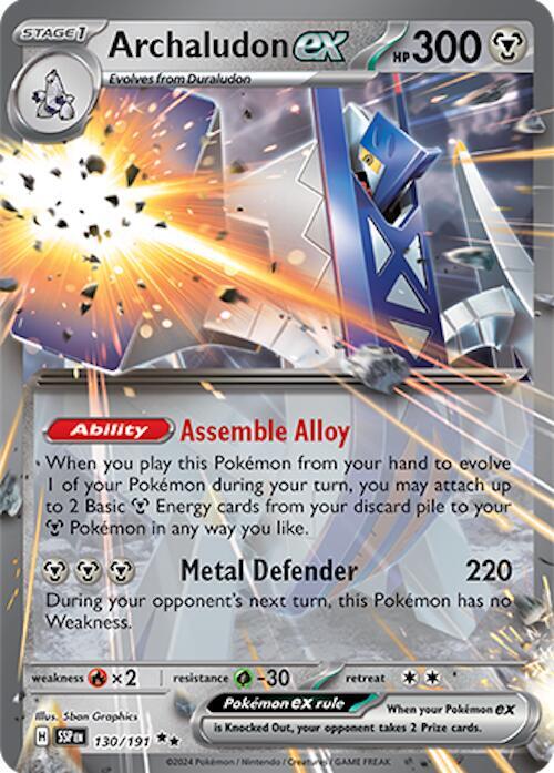 Archaludon ex - 130/191 (Holofoil) - NM - front