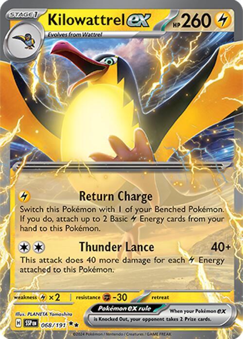 Kilowattrel ex - 068/191 (Holofoil) - NM - front