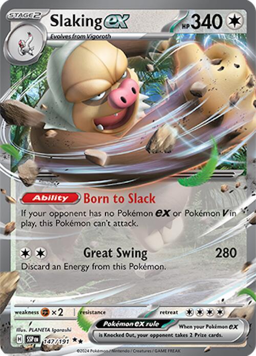 Slaking ex - 147/191 (Holofoil) - NM - front
