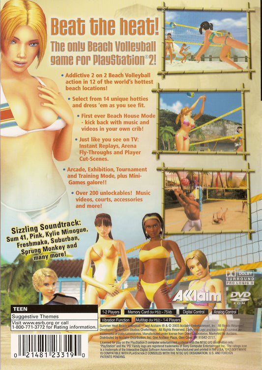 Summer Heat Beach Volleyball - back