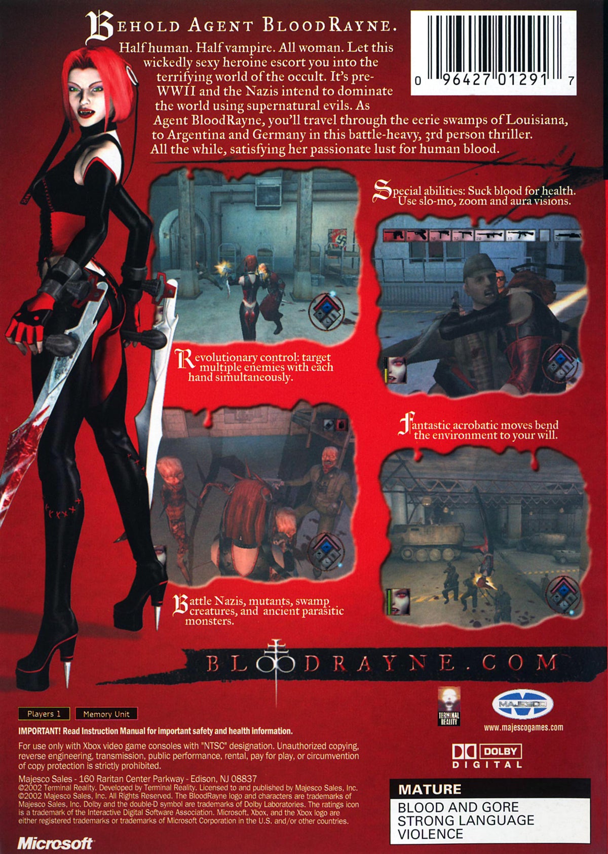 Bloodrayne - back