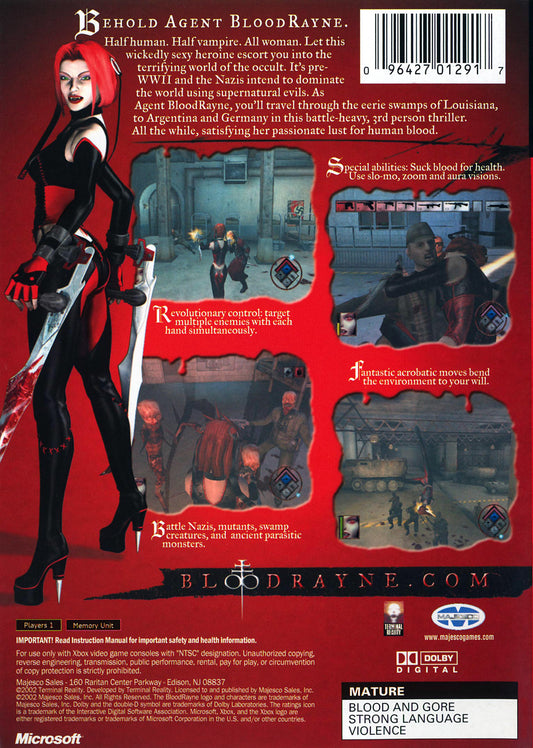 Bloodrayne - back